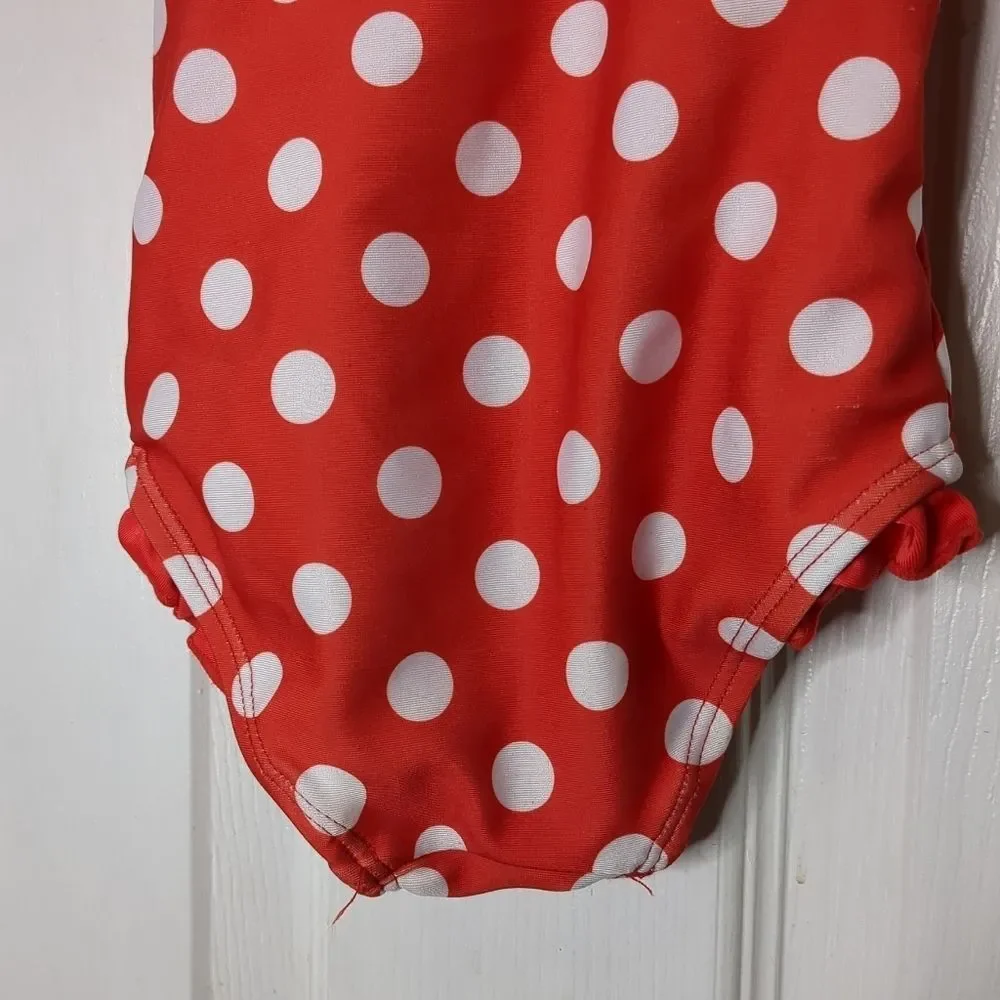 Disney Minnie Mouse Baby Girl Ruffle One Piece Swimsuit Size 18M